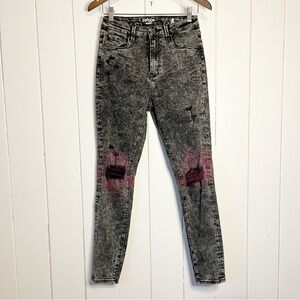 refuge Miami Acid Wash and Pink Jeans. Size 5.